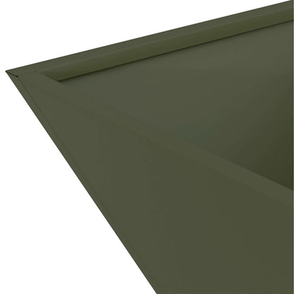 Garden Planter Olive Green 40 x 40 x 15 cm Cold-rolled Steel