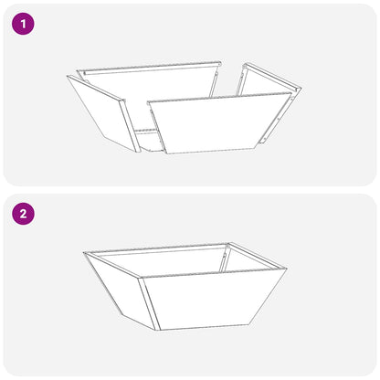 Garden Planter Olive Green 40 x 40 x 15 cm Cold-rolled Steel