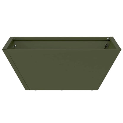Garden Planter Olive Green 40 x 40 x 15 cm Cold-rolled Steel