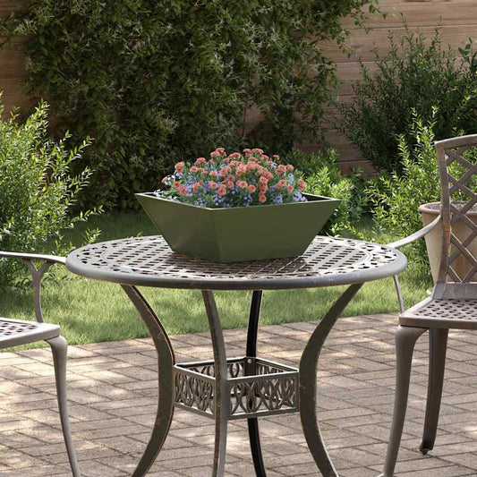 Garden Planter 5 pcs Olive Green 40 x 40 x 15 cm