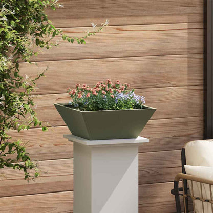 Garden Planter 5 pcs Olive Green 40 x 40 x 15 cm