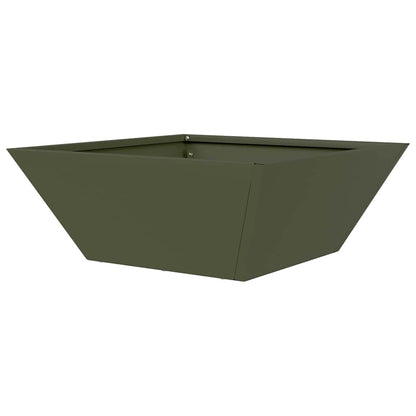 Garden Planter 5 pcs Olive Green 40 x 40 x 15 cm