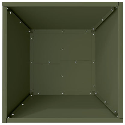 Garden Planter 5 pcs Olive Green 40 x 40 x 15 cm