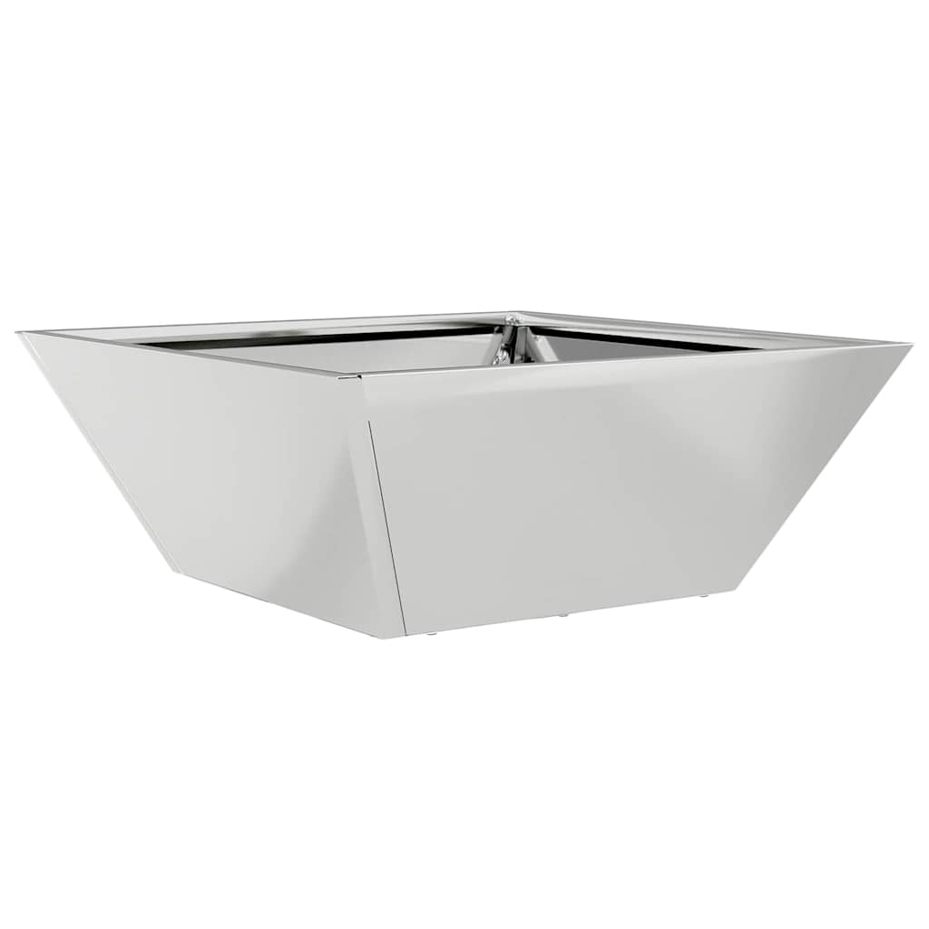 Garden Planter 5 pcs Silver 40 x 40 x 15 cm Galvanised Steel