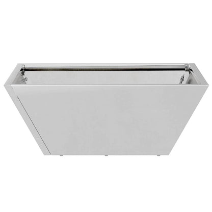 Garden Planter 5 pcs Silver 40 x 40 x 15 cm Galvanised Steel