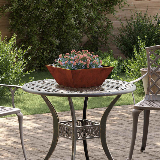 Garden Planter 5 pcs Rusty 40 x 40 x 15 cm Weathering Steel