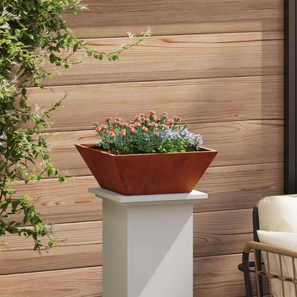 Garden Planter 5 pcs Rusty 40 x 40 x 15 cm Weathering Steel
