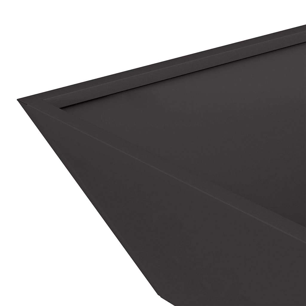 Garden Planter 5 pcs Black 50 x 50 x 15 cm Cold-rolled Steel