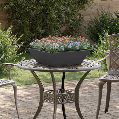 Garden Planter 5 pcs Black 50 x 50 x 15 cm Cold-rolled Steel