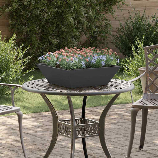 Garden Planter 5 pcs Black 50 x 50 x 15 cm Cold-rolled Steel