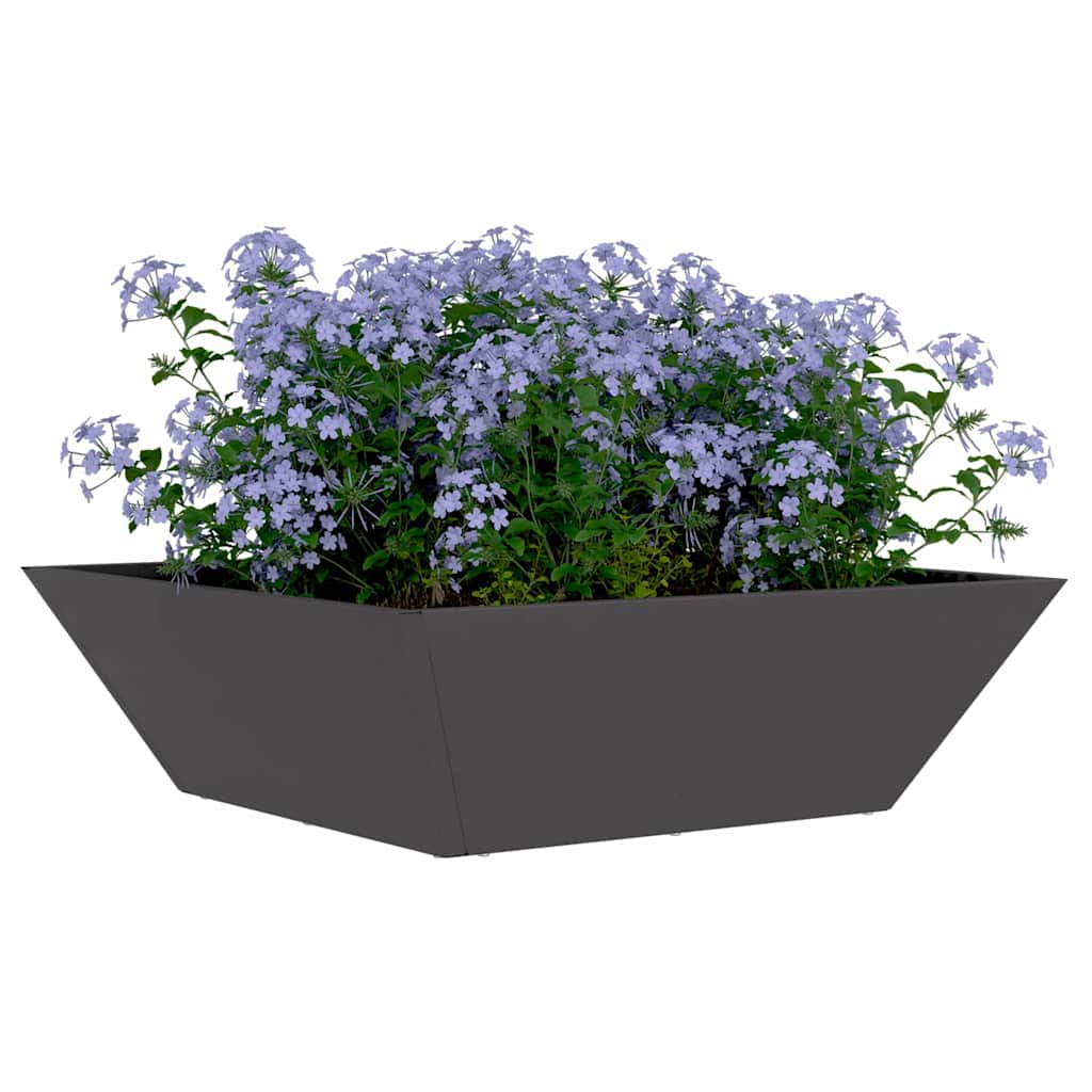 Garden Planter 5 pcs Black 50 x 50 x 15 cm Cold-rolled Steel