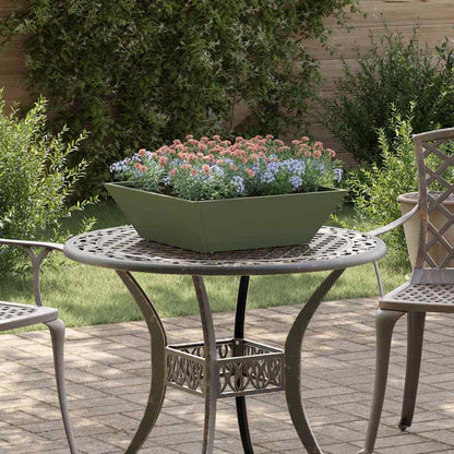 Garden Planter 5 pcs Olive Green 50 x 50 x 15 cm