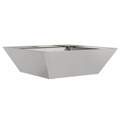 Garden Planter Silver 50 x 50 x 15 cm Stainless Steel