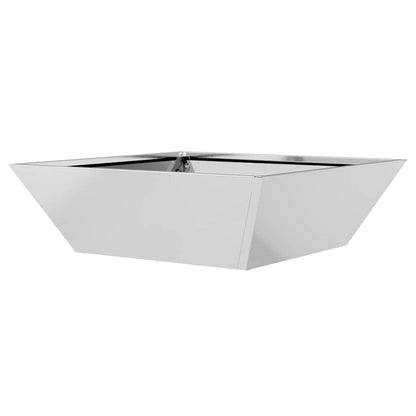 Garden Planter 5 pcs Silver 50 x 50 x 15 cm Galvanised Steel