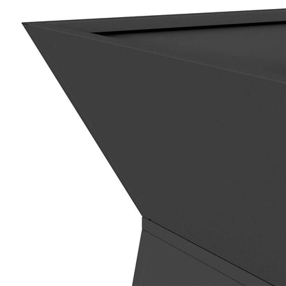 Pillar Planter Black 35 x 35 x 73 cm