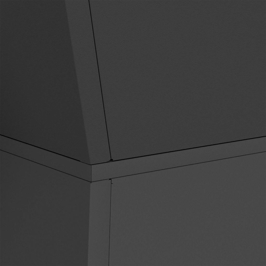 Pillar Planter Black 35 x 35 x 73 cm