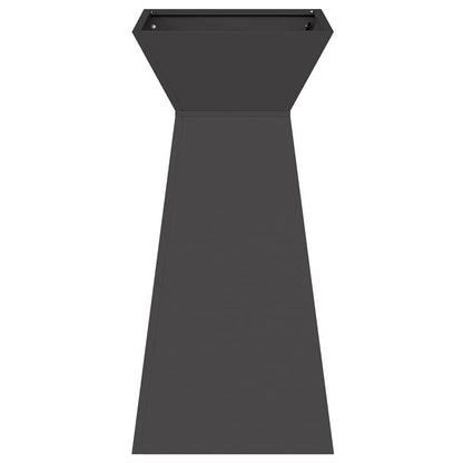 Pillar Planter 2 pcs Black 35 x 35 x 73 cm