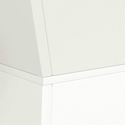 Pillar Planter 2 pcs White 35 x 35 x 73 cm