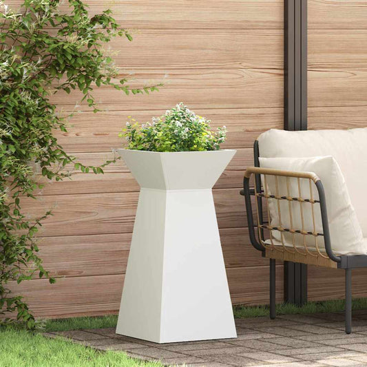 Pillar Planter 2 pcs White 35 x 35 x 73 cm Cold-rolled Steel