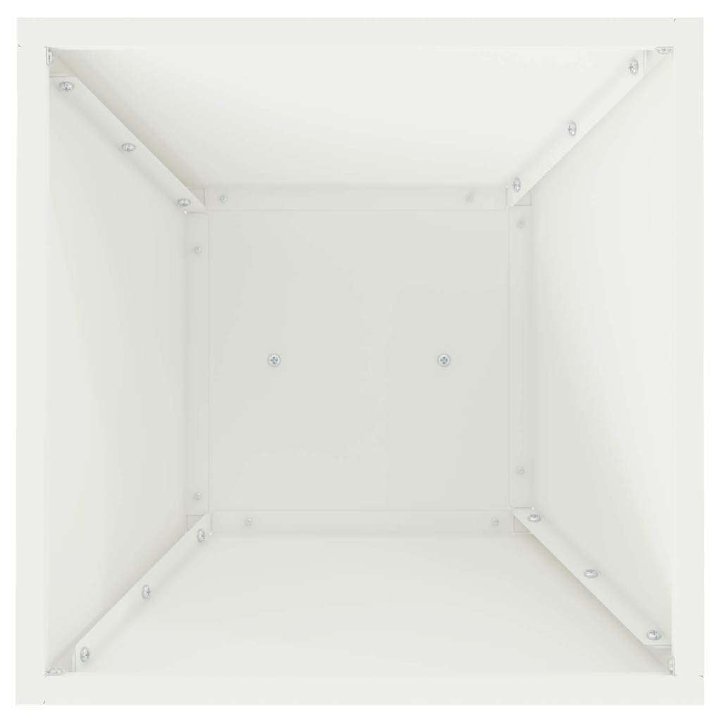 Pillar Planter 2 pcs White 35 x 35 x 73 cm