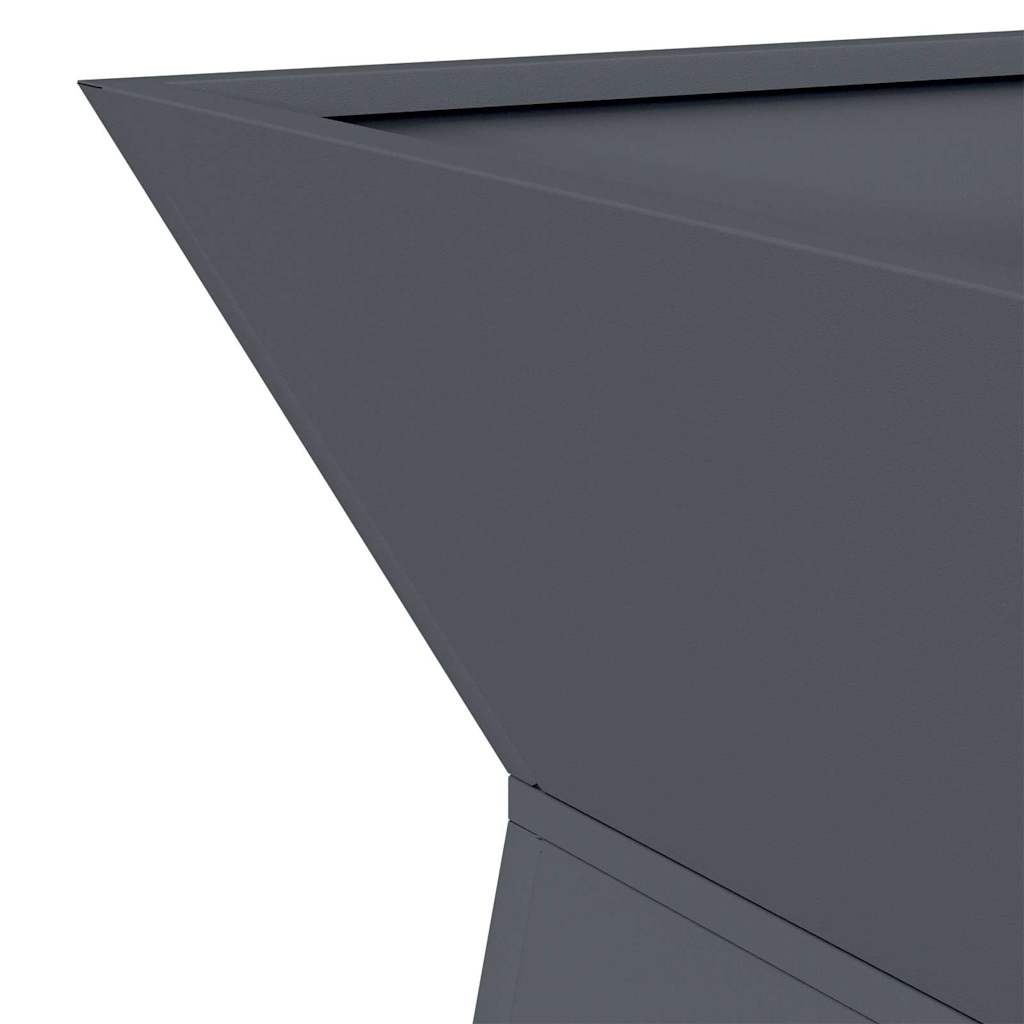 Pillar Planter Anthracite 35 x 35 x 73 cm