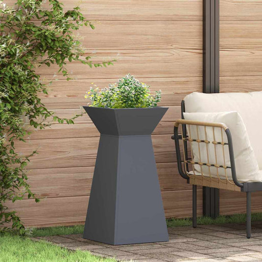 Pillar Planter Anthracite 35 x 35 x 73 cm Cold-rolled Steel