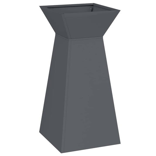 Pillar Planter Anthracite 35 x 35 x 73 cm Cold-rolled Steel