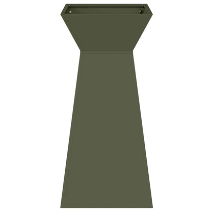 Pillar Planter 2 pcs Olive 35 x 35 x 73 cm