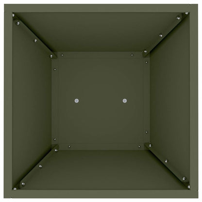 Pillar Planter 2 pcs Olive 35 x 35 x 73 cm