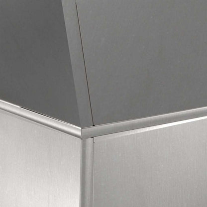Pillar Planter 2 pcs Silver 35 x 35 x 73 cm