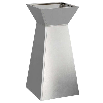 Pillar Planter 2 pcs Silver 35 x 35 x 73 cm