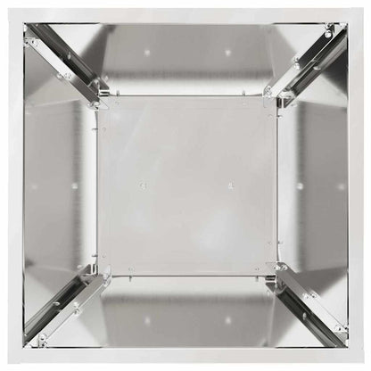 Pillar Planter Silver 35 x 35 x 73 cm