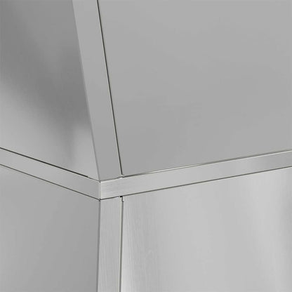Pillar Planter 2 pcs Silver 35 x 35 x 73 cm