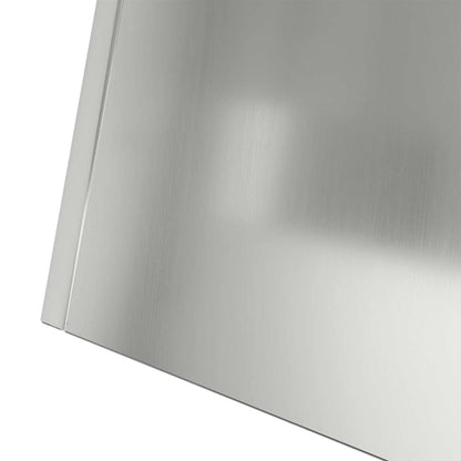 Pillar Planter 2 pcs Silver 35 x 35 x 73 cm