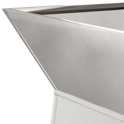 Pillar Planter 2 pcs Silver 40 x 40 x 100 cm