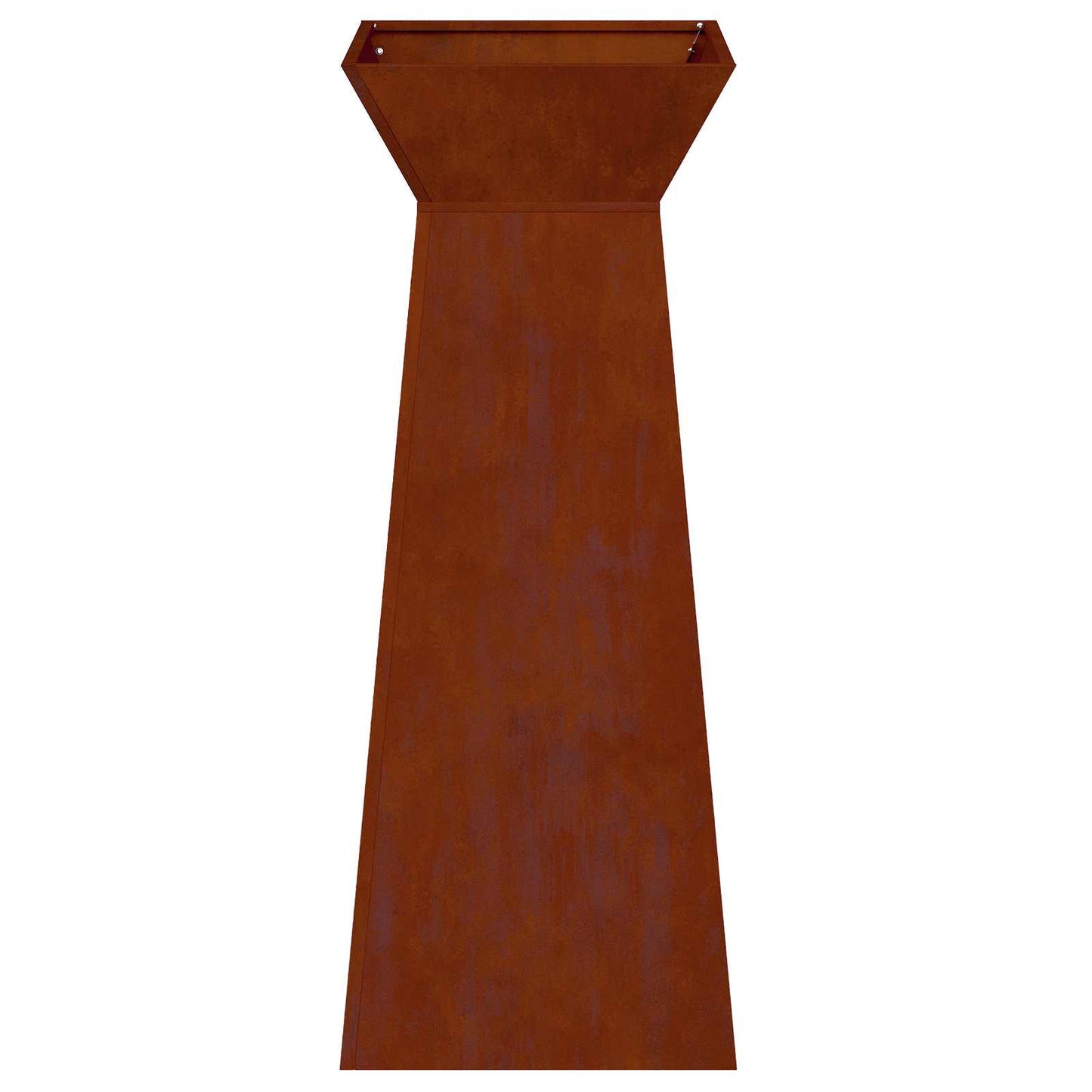Pillar Planter 2 pcs Silver 40 x 40 x 100 cm Weathering Steel