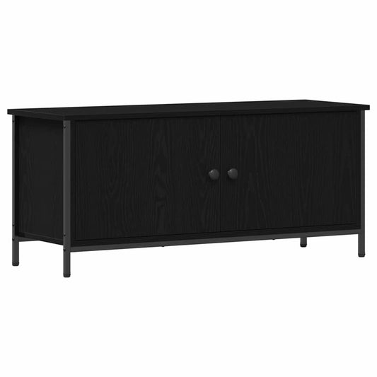 TV Cabinet 100 x 35 x 45 cm Black Oak Engineered Wood