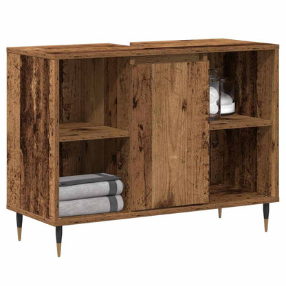 Bathroom Cabinet Old Wood 80 x 33 x 60 cm Engineered Wood