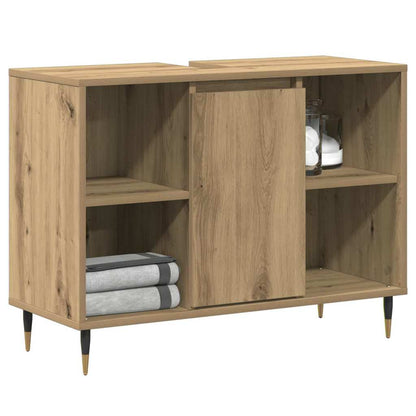 Bathroom Cabinet Artisan Oak 80 x 33 x 60 cm Engineered Wood