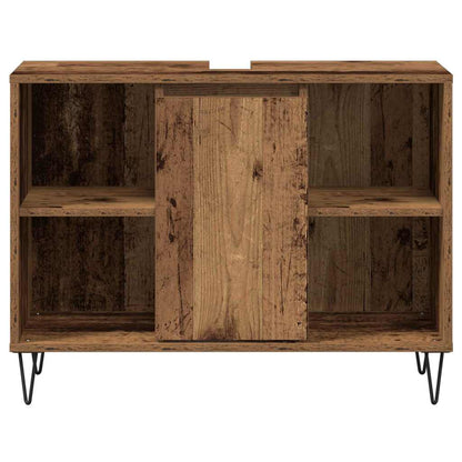 Bathroom Cabinet Old Wood 80 x 33 x 60 cm Engineered Wood