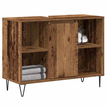 Bathroom Cabinet Old Wood 80 x 33 x 60 cm Engineered Wood