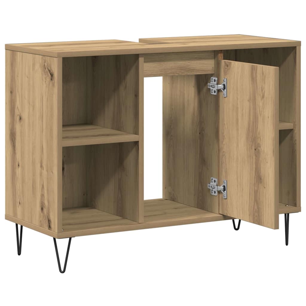Bathroom Cabinet Artisan Oak 80 x 33 x 60 cm Engineered Wood