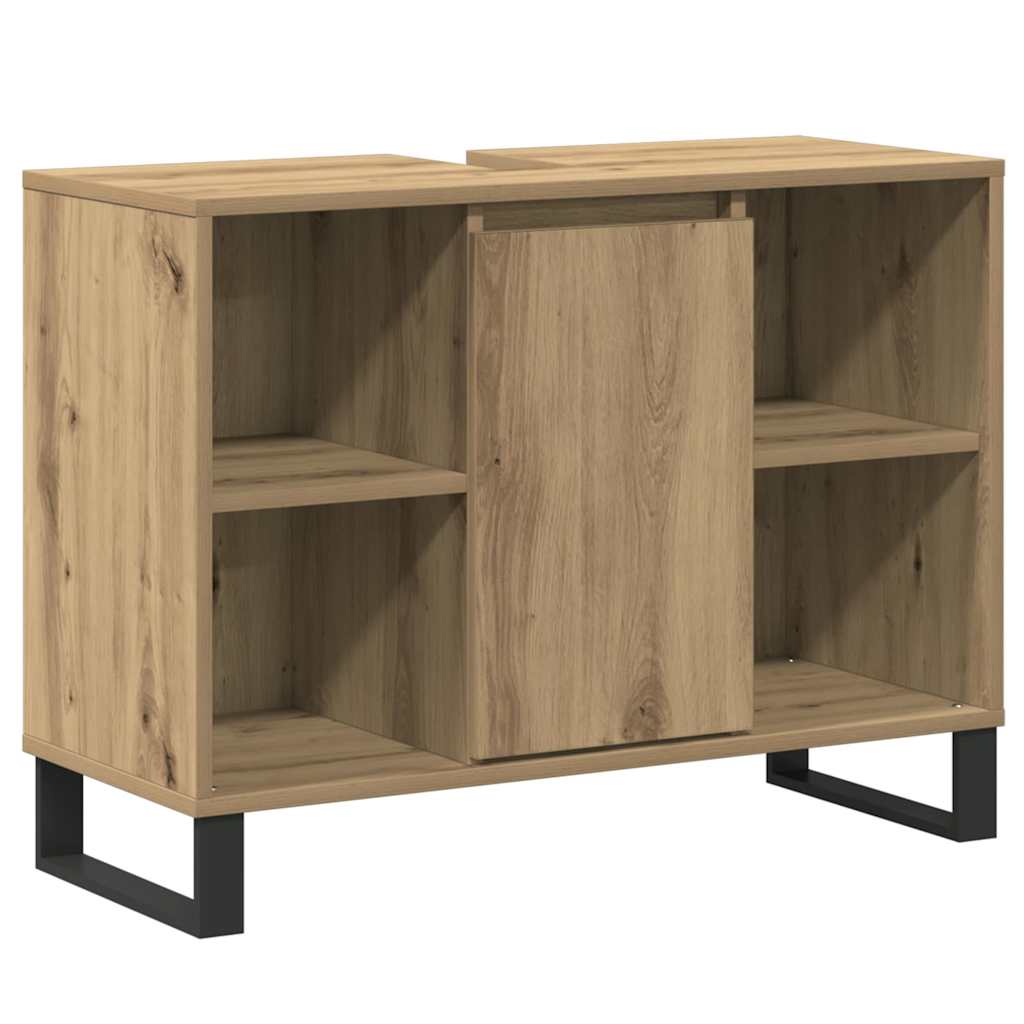 Bathroom Cabinet Artisan Oak 80 x 33 x 60 cm Engineered Wood