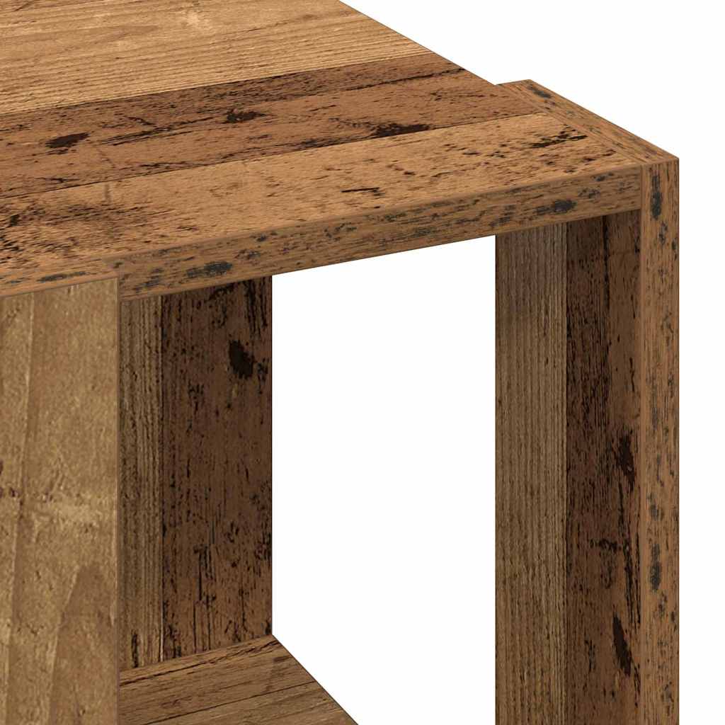 Coffee Table Old Wood 32 x 32 x 30 cm Engineered Wood