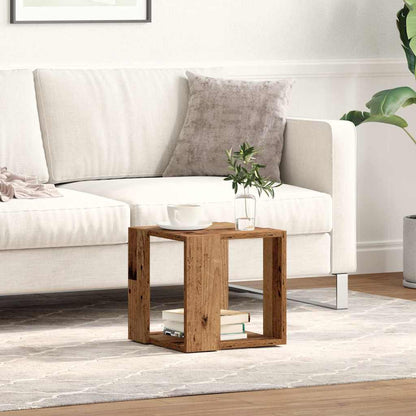 Coffee Table Old Wood 32 x 32 x 30 cm Engineered Wood