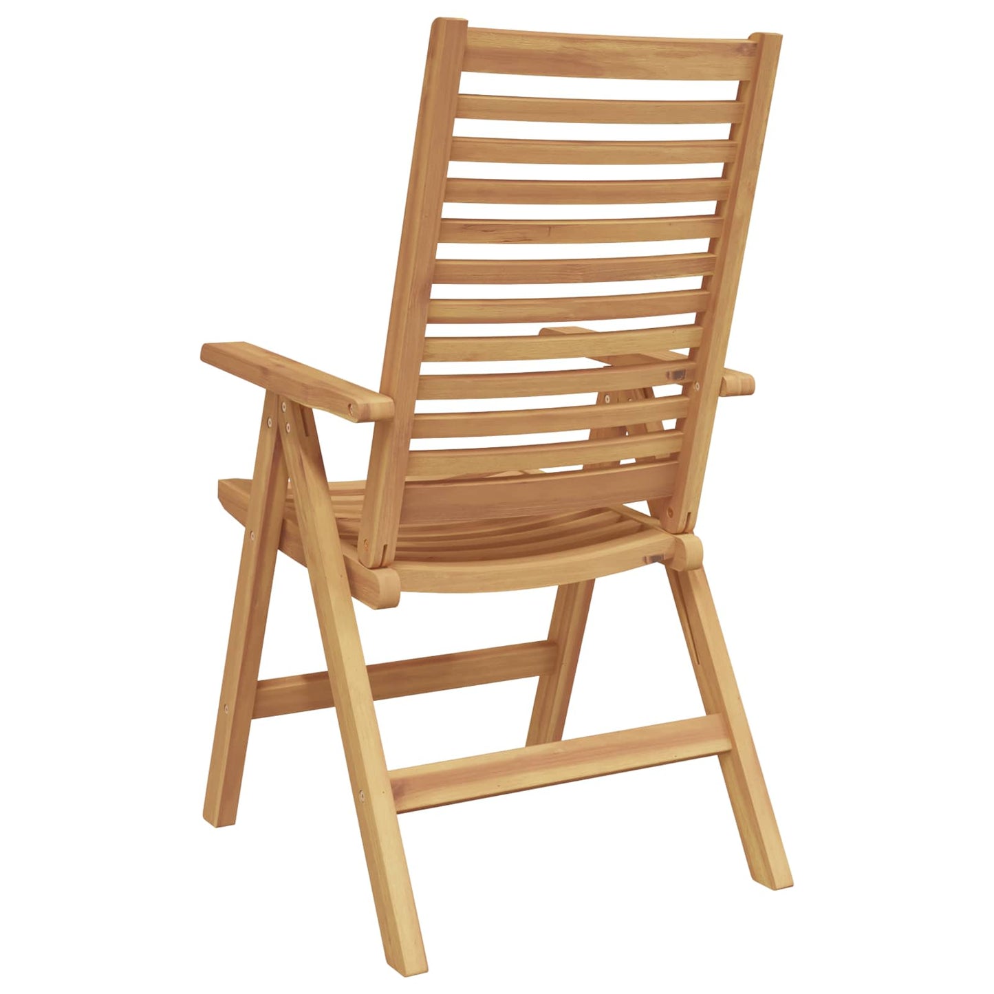 Chair Folding 4 pcs Brown 64.5 x 52 x 108 cm Solid Teak Wood