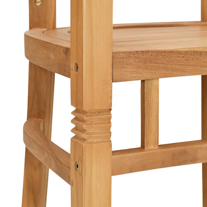Chair 2 pcs Brown 63 x 58 x 89 cm Solid Teak Wood