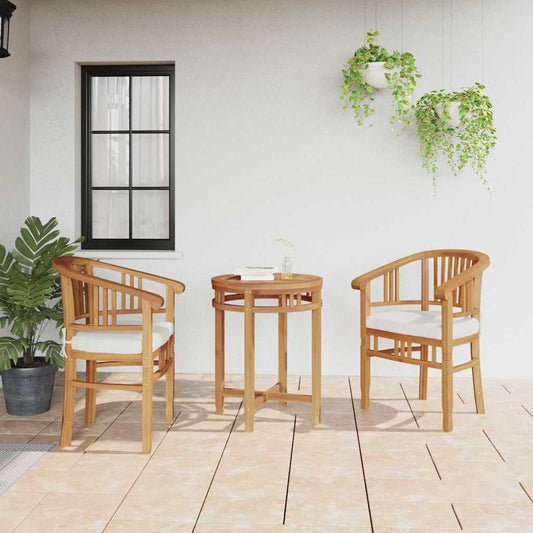 Chair 2 pcs Brown Solid Teak Wood