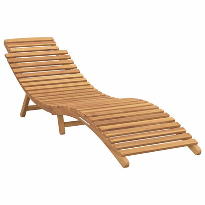 Sun Lounger 2 pcs Brown 198 x 55 x 58.5 cm Solid Teak Wood