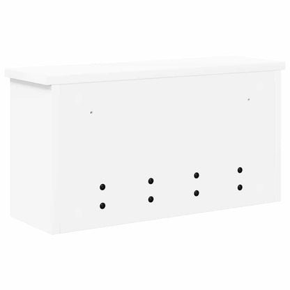 Wall-Mounted Coat Rack White 50 x 16 x 26 cm Engineered wood